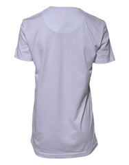 Women's White Cotton Goodluck 2023 Crew Neck T-Shirt