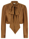Saint Laurent Blouse — Camel