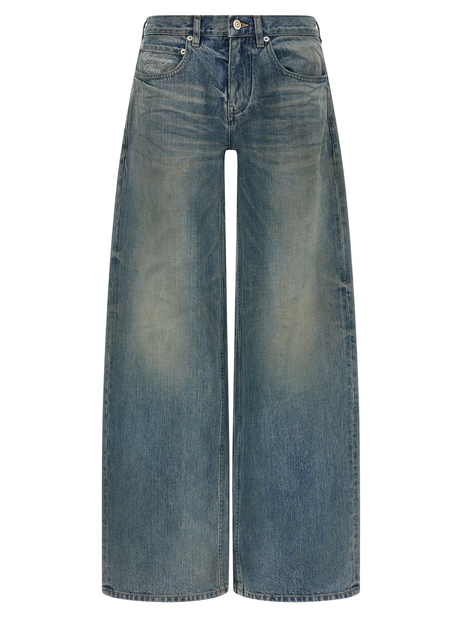 Vaqueros Balenciaga holgados — azules