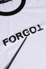 Women's White Cotton Crew Neck Cropped Top T-Shirt