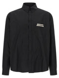 Balenciaga Masking Tape Print Shirt — Black
