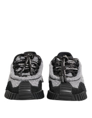 Women's Black Gray Ns1 Low Top Sneakers Shoes And