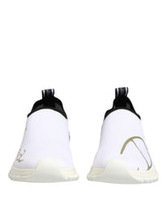 Women's White Black Low Top Sorrento Sneakers Shoes And Polyester Viscose Pu Elastane