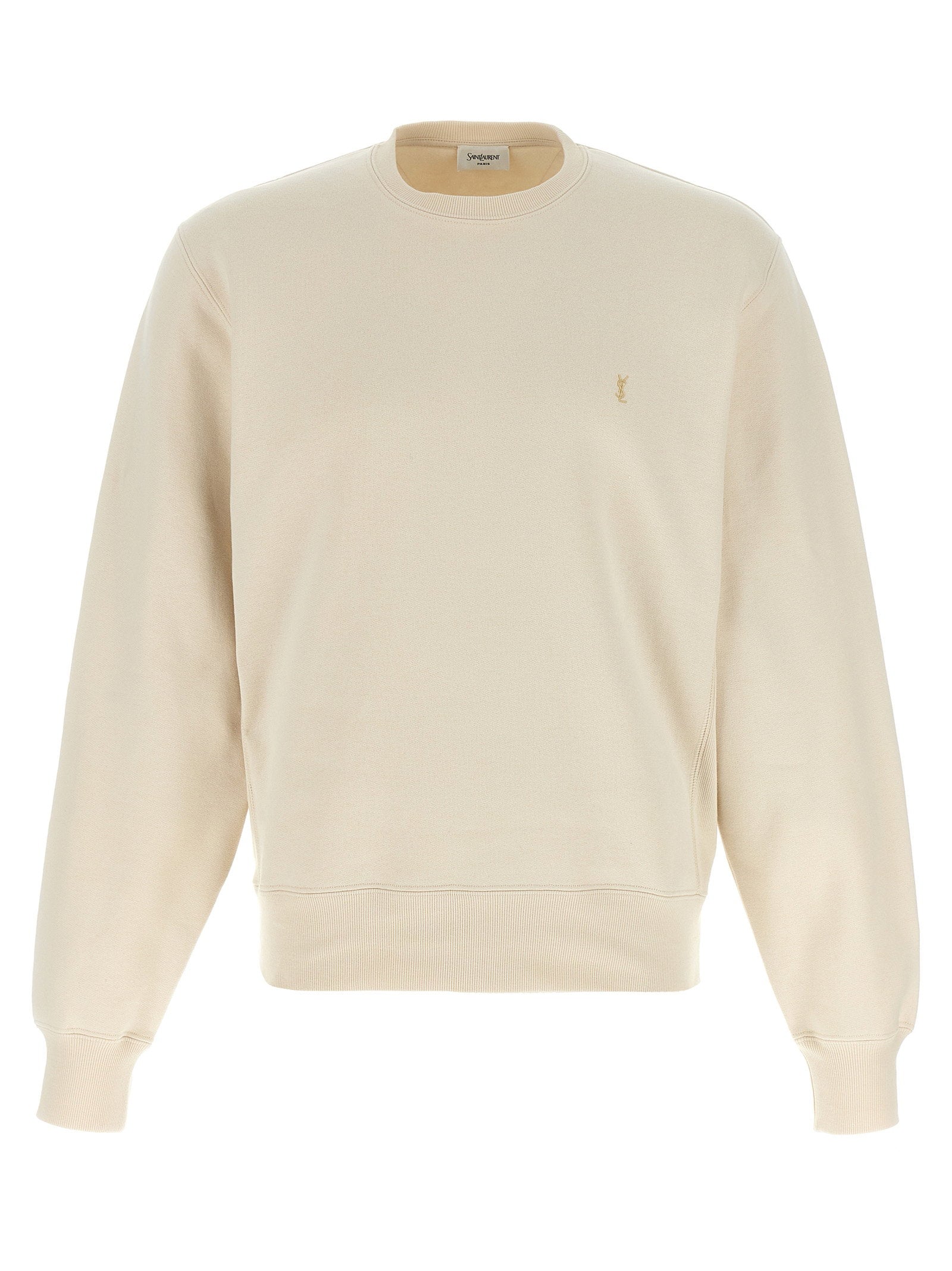 Saint Laurent Cassandre Sweatshirt — Cream