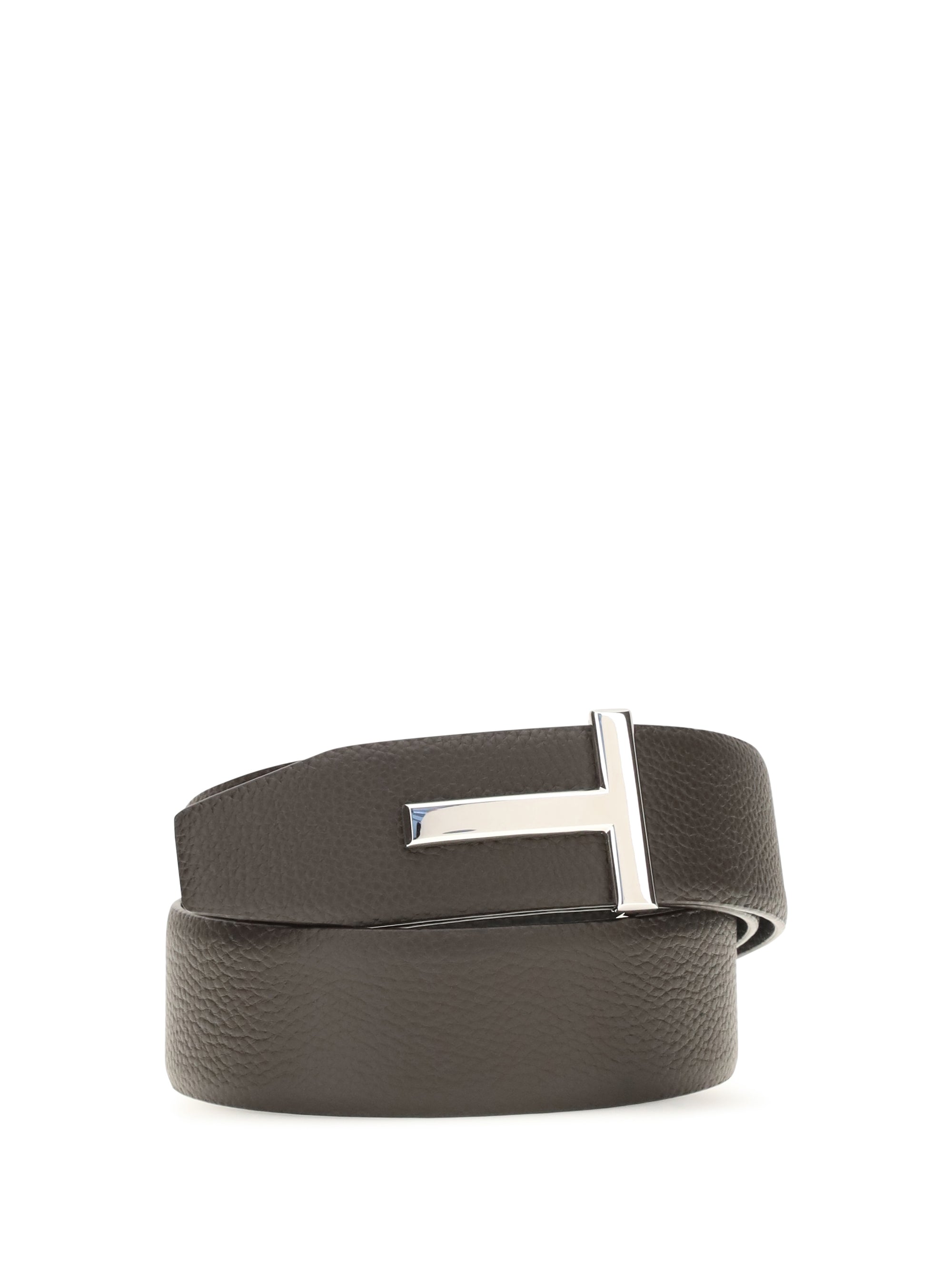 Tom Ford Reversible Leather Belt — Brown
