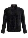 Gucci GG Velvet Shirt — Black