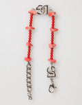 Silver Tone Brass Beaded Resin Dg Logo Chain Men Bracelet Real