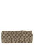 Gucci GG Monogram Silk Twill Headband — Beige