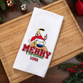 Marsupilami Personalizado Feliz Navidad Waffle Toalla de Té con Nombre Uso en Cocina Regalo de Navidad para Familia Amigo | Callie × Marsupilami