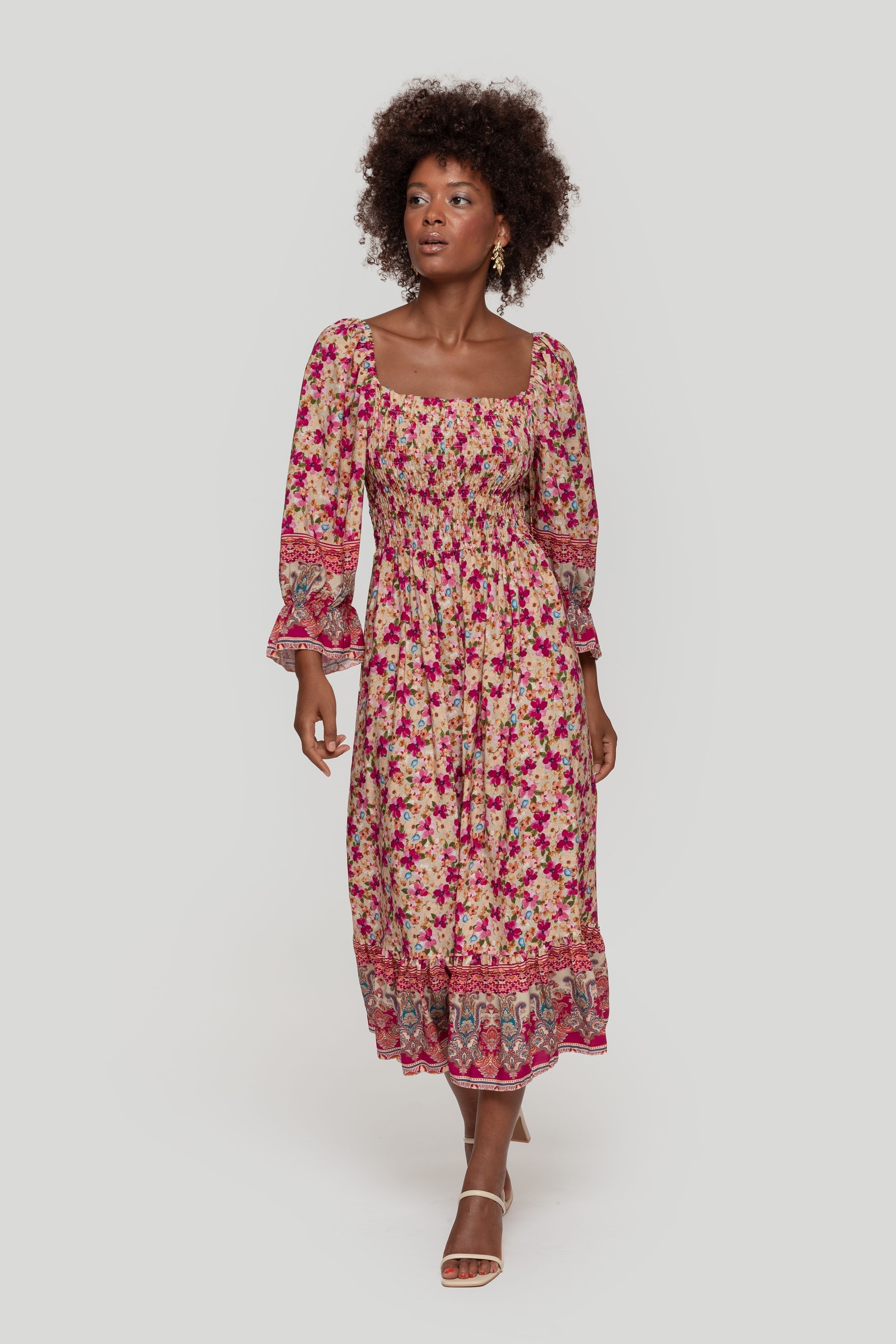 VESTIDO  FLORES
