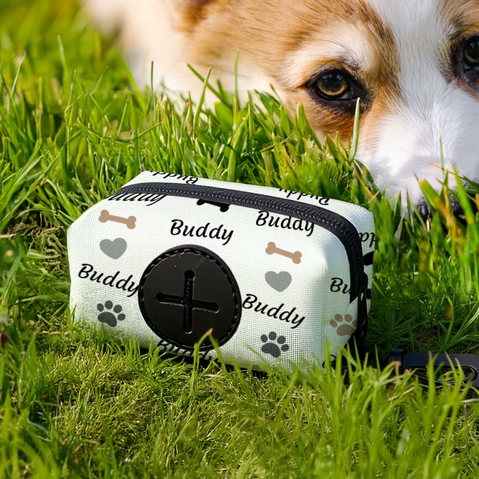 Portabolsas para excrementos personalizado con nombre de mascota Actividades al aire libre Regalo de cumpleaños para dueño de mascota