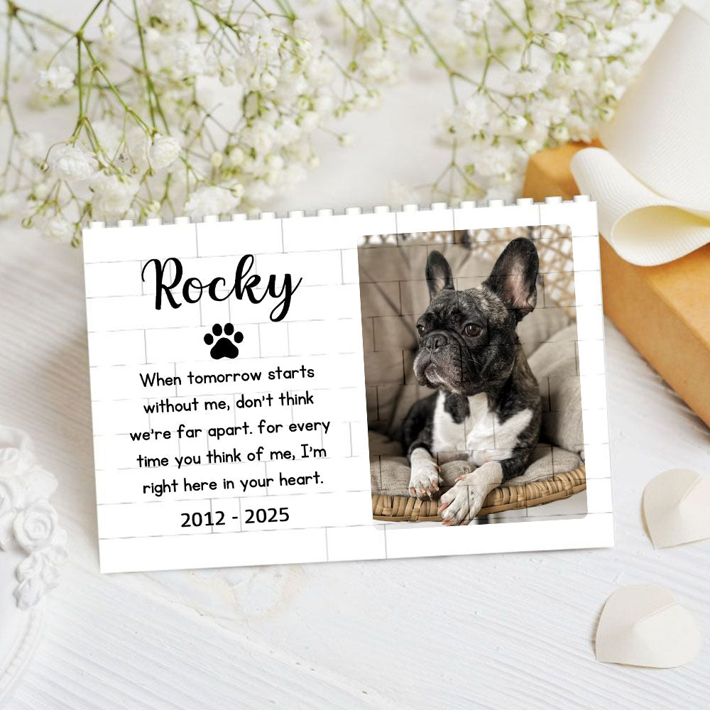 Puzzles personalizados en ABS con nombre y texto Decoración de escritorio Cumpleaños Aniversario Regalo conmemorativo para los amantes de las mascotas