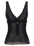 Saint Laurent Cassandre Tank Top — Black