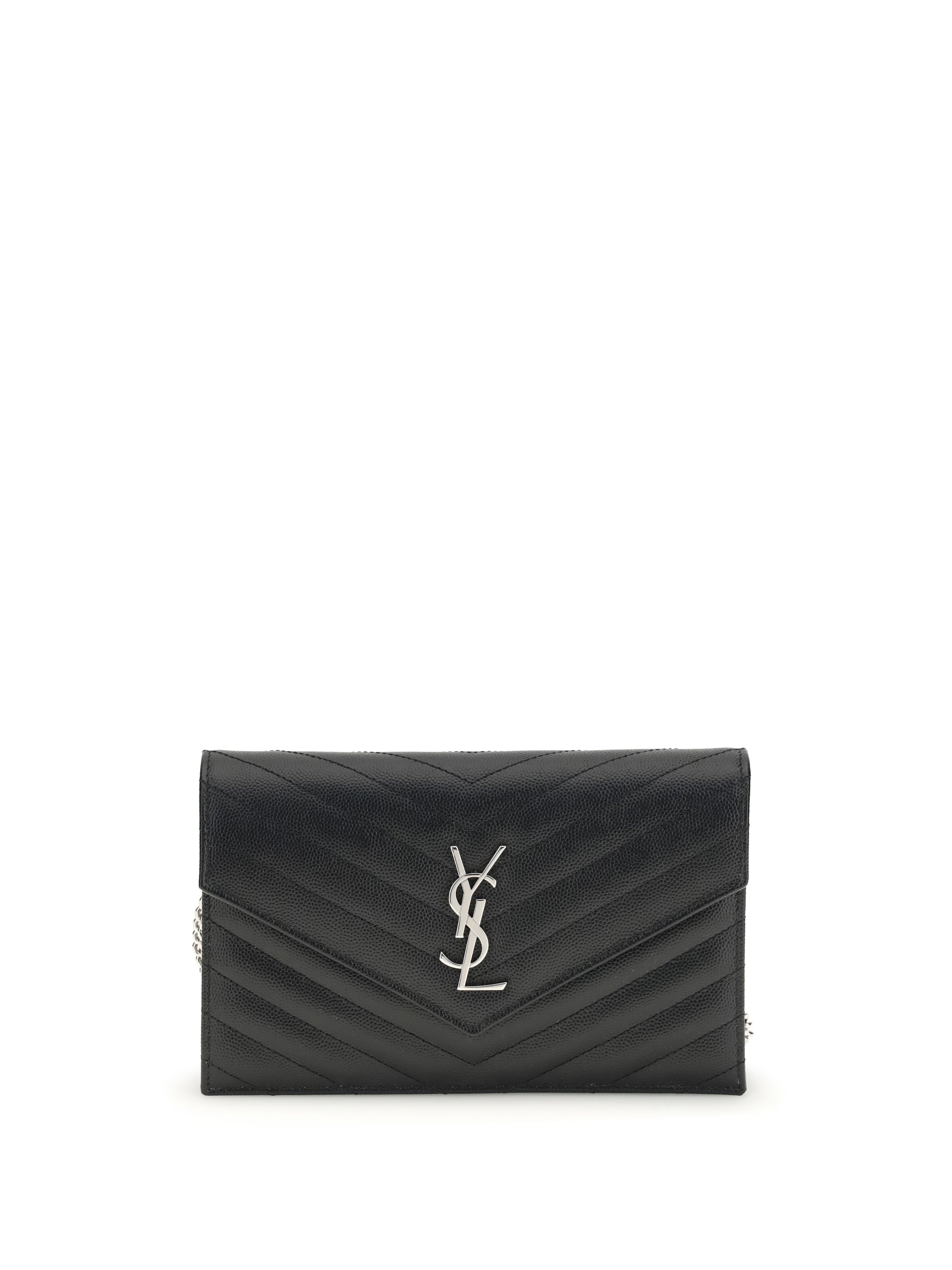 Bolso al hombro Cassandre de Saint Laurent – Negro