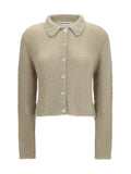 Our Legacy Polo Collar Button-Front Cardigan — Green