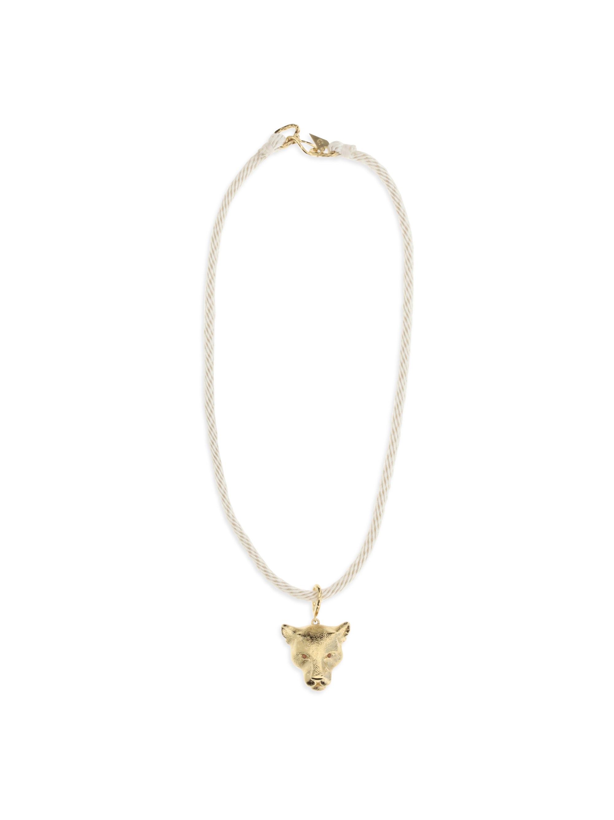 Forte_forte Puma Pendant Necklace — Bronze