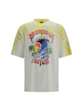 Balenciaga Tie-Dye Graphic T-Shirt — White