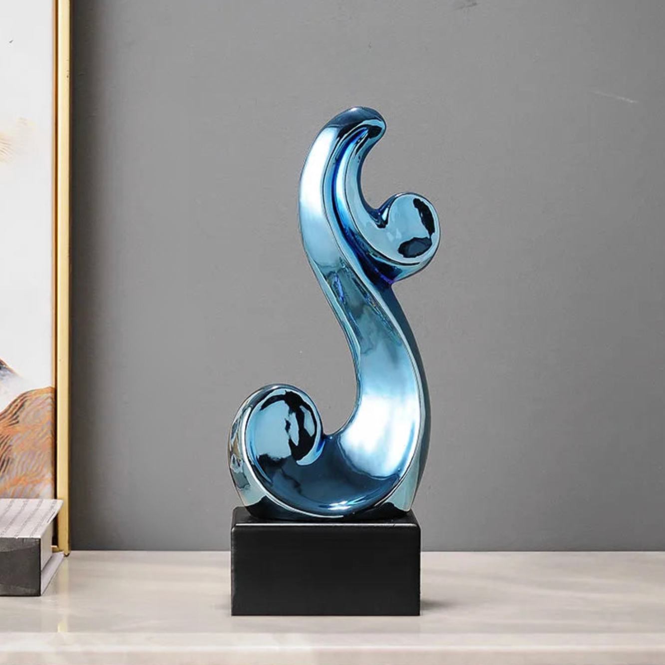 ArtZ® Nota Bene Musical Sculpture - Blue Eighth Note
