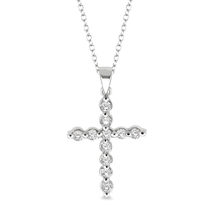 Petite Diamond Cross Pendant