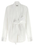 Saint Laurent Lavallière Shirt — white