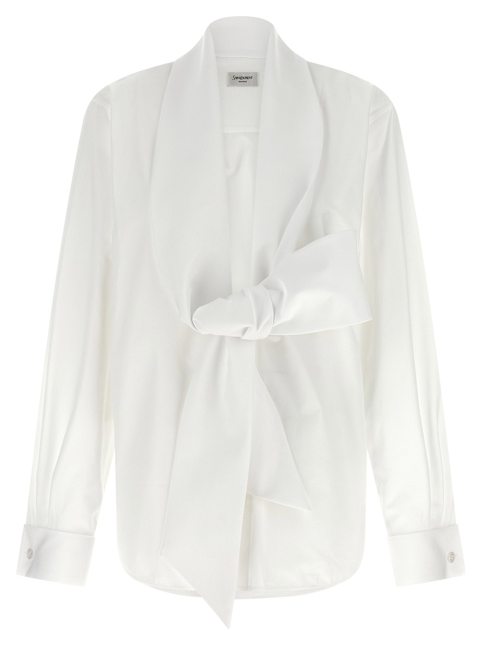 Saint Laurent Lavallière Shirt — white