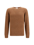 Roberto Collina Wool and Camel Blend Sweater — Brown