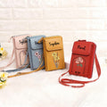 Personalizado Nacimiento Flor PU Cuero Crossbody Cartera con nombre y ranuras para tarjetas Accesorios de viaje Cumpleaños Regalo de Navidad para las mujeres