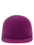 Balenciaga Cotton Drill Baseball Cap — Purple