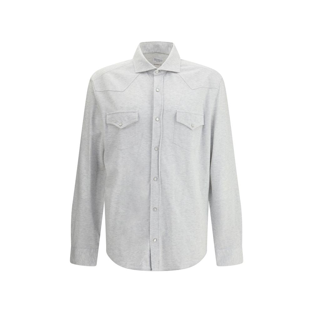 Gray Denim Shirt