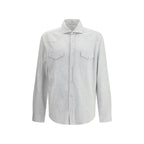 Gray Denim Shirt