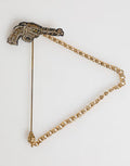 Lapel Pin Brass Copper Revolver Men Accessories Brooch Gold Black