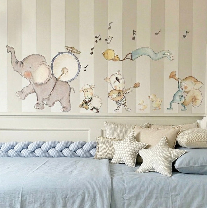 Vinilo Decorativo Infantil Banda Musical SUEÑOS DE CIGUEÑA