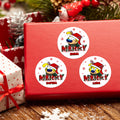 Set de 2 etiquetas adhesivas impermeables personalizadas con el nombre de Marsupilami para regalar en Navidad a los niños | Callie × Marsupilami®.