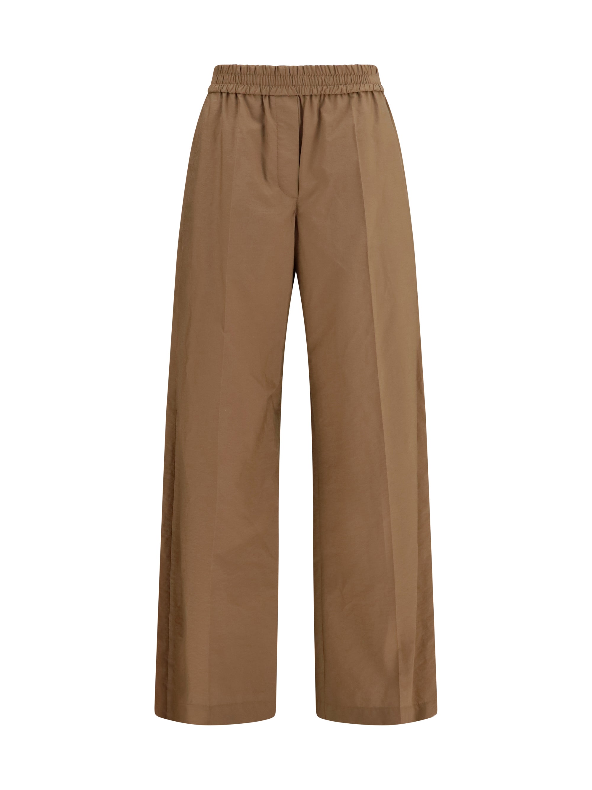 Brunello Cucinelli Elasticated Waist Trousers — Beige