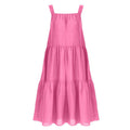 Linen Tiered Dress | Coral
