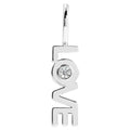LOVE Bezel Set Natural Diamond Charm