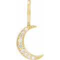 Crescent Moon Diamond Charm