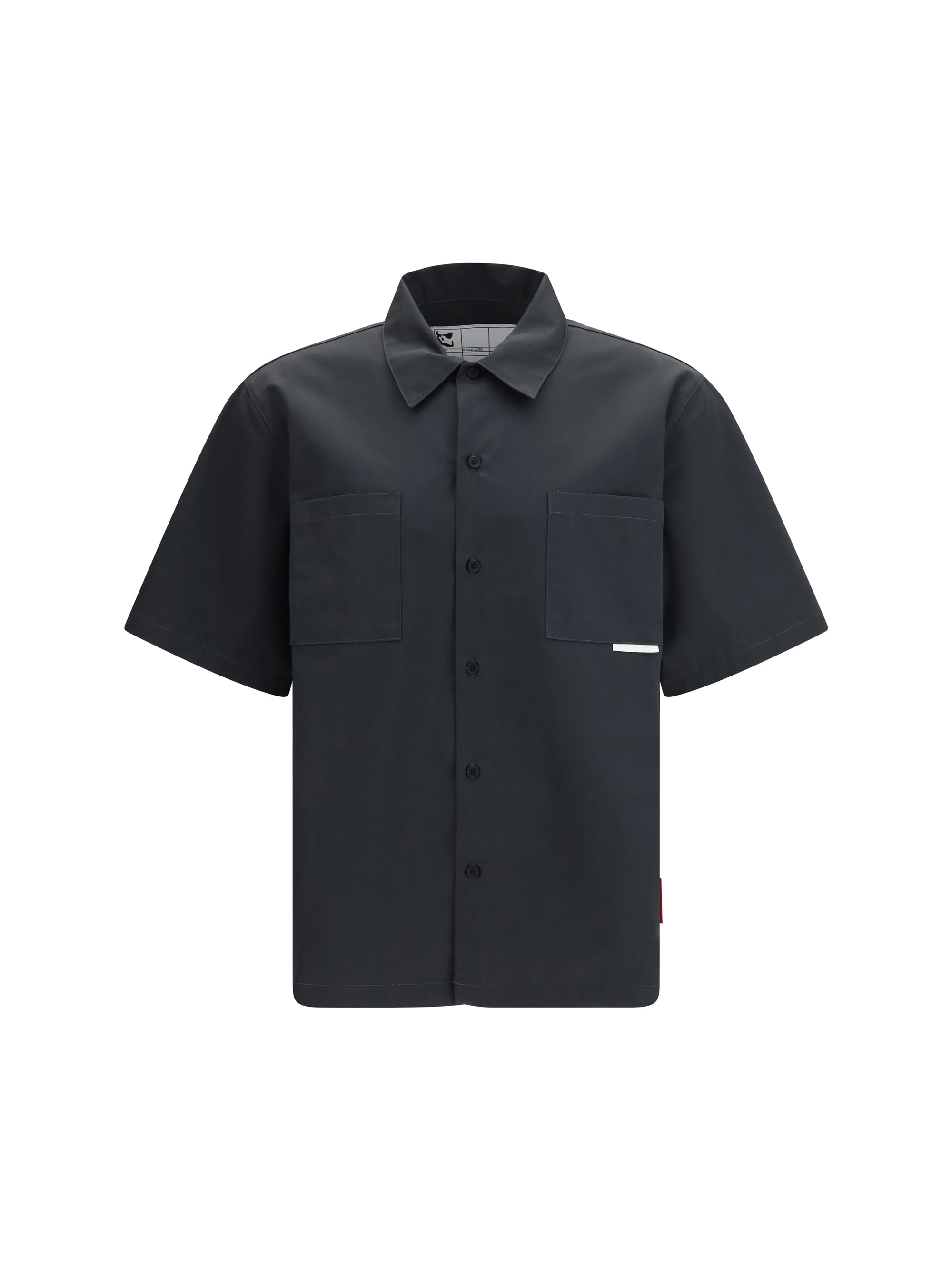 Gr10k Short-Sleeve Cotton-Blend Shirt — Charcoal