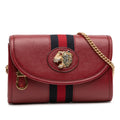Mini Leather Rajah Web Chain Crossbody
