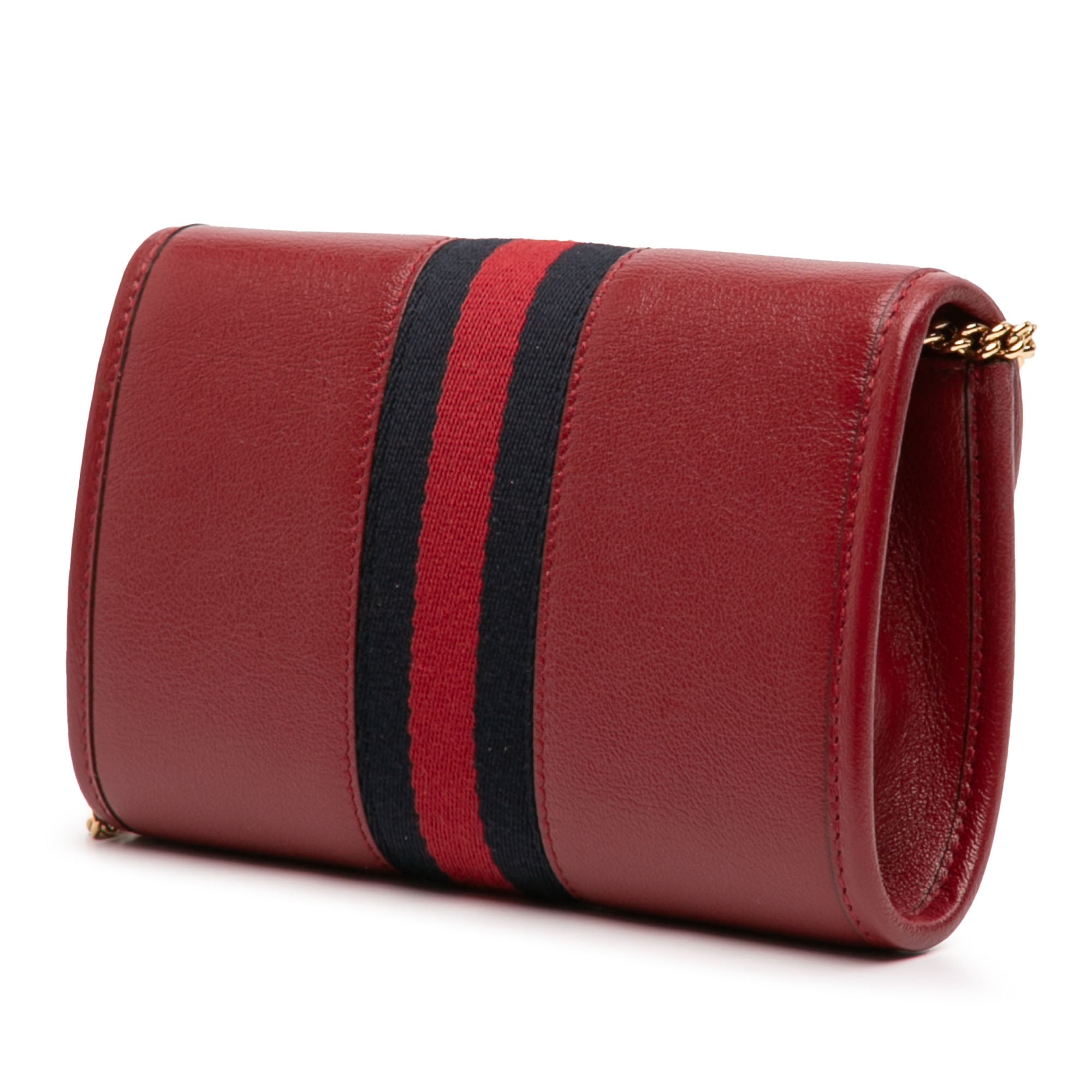 Mini Leather Rajah Web Chain Crossbody
