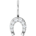 Horseshoe Diamond Charm