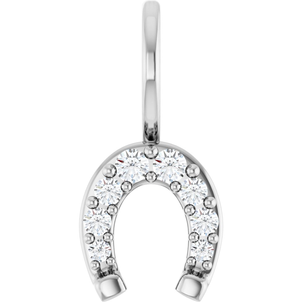 Horseshoe Diamond Charm