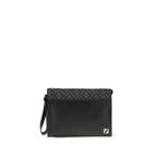 Black Calf Leather Bos Taurus Clutch Bag