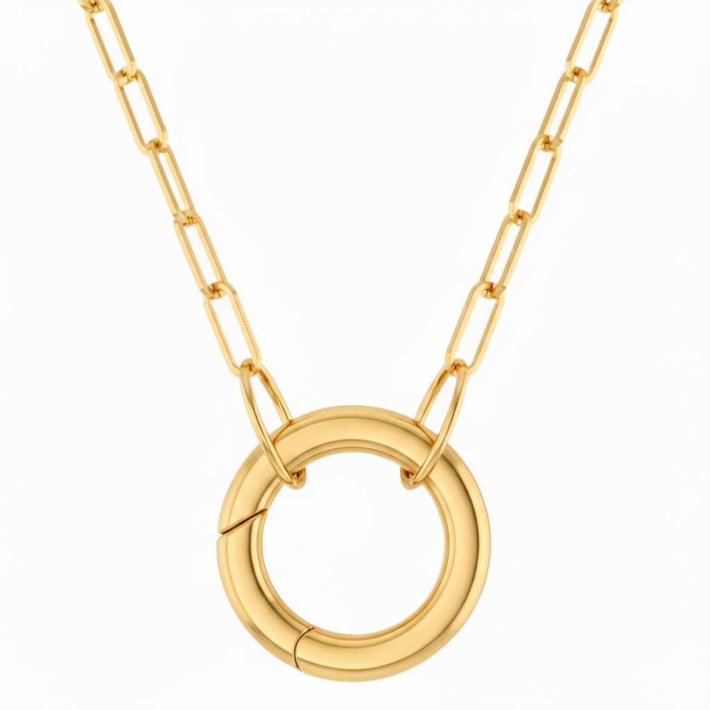 Paperclip Charm Necklace