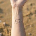 Set de 15 tatuajes temporales en forma de corazón personalizados, impermeables y no tóxicos Día de la Madre Cumpleaños para mamá Abuela