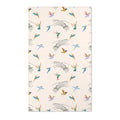 Colorful Hummingbirds on Cream Accent Rug