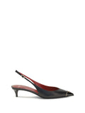 Valentino Garavani Kitten-Heel Slingback Slingback Pump — Black