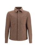 Herno Snap-Button Jacket — Brown