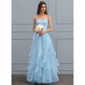 Bridal Wedding Dress Blue Long Sweetheart A-line
