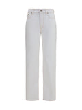 Versace High-Waisted Cotton Denim Jeans — White